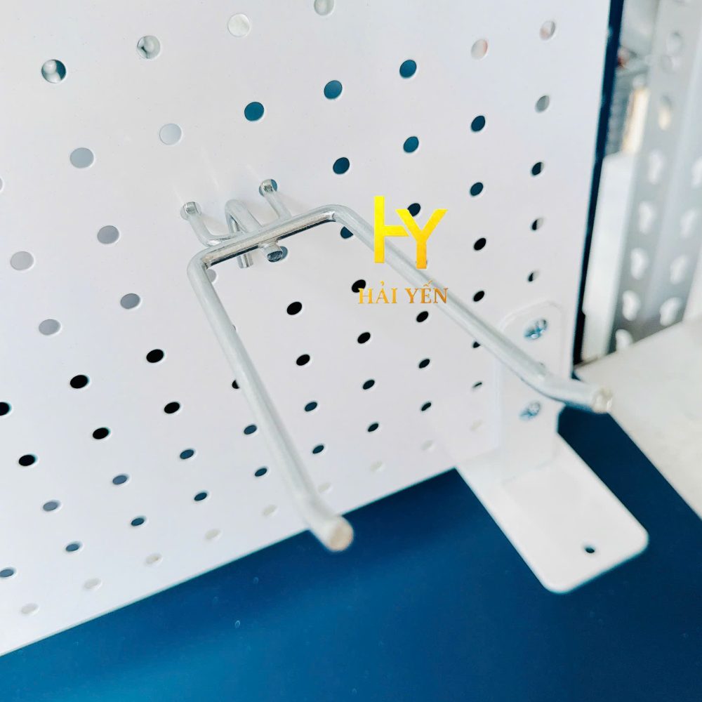 Móc đôi treo vợt pickleball, tennis, cầu lông, treo dụng cụ sửa chữa cài bảng Pegboard, khung tôn lỗ